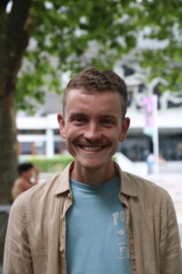 Dit is onze gemeentelijk werker Sibbele Meindertsma.